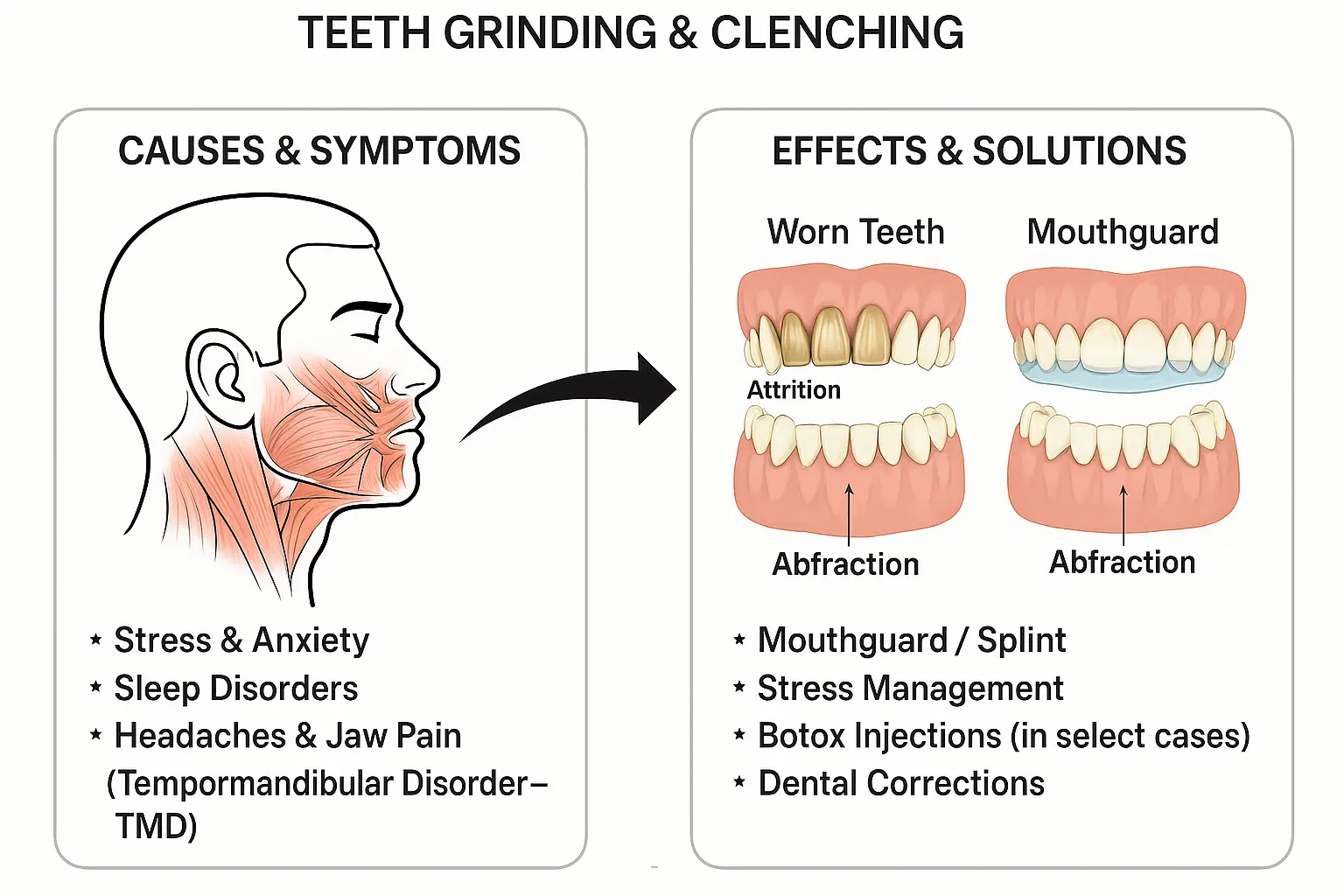 buxism infographic for russo in raleigh treatment options for tmj and teeth grinding