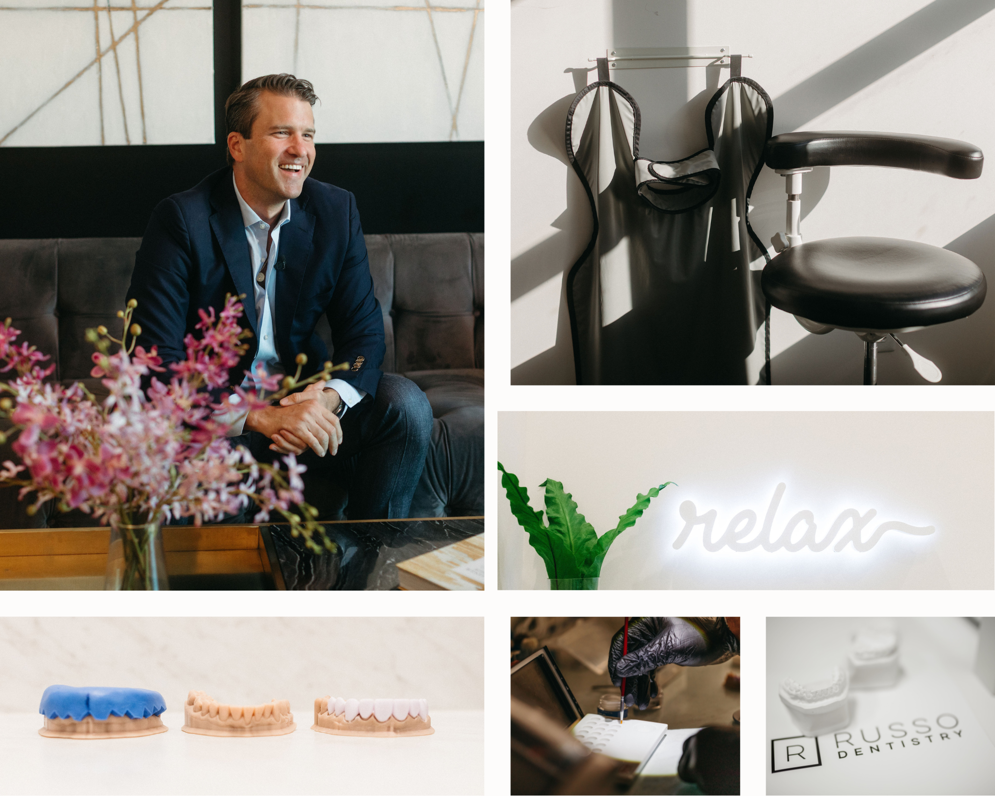 Dr Justin Russo collage office and patients
trusted dentist raleigh nc
cosmetic and general dentist